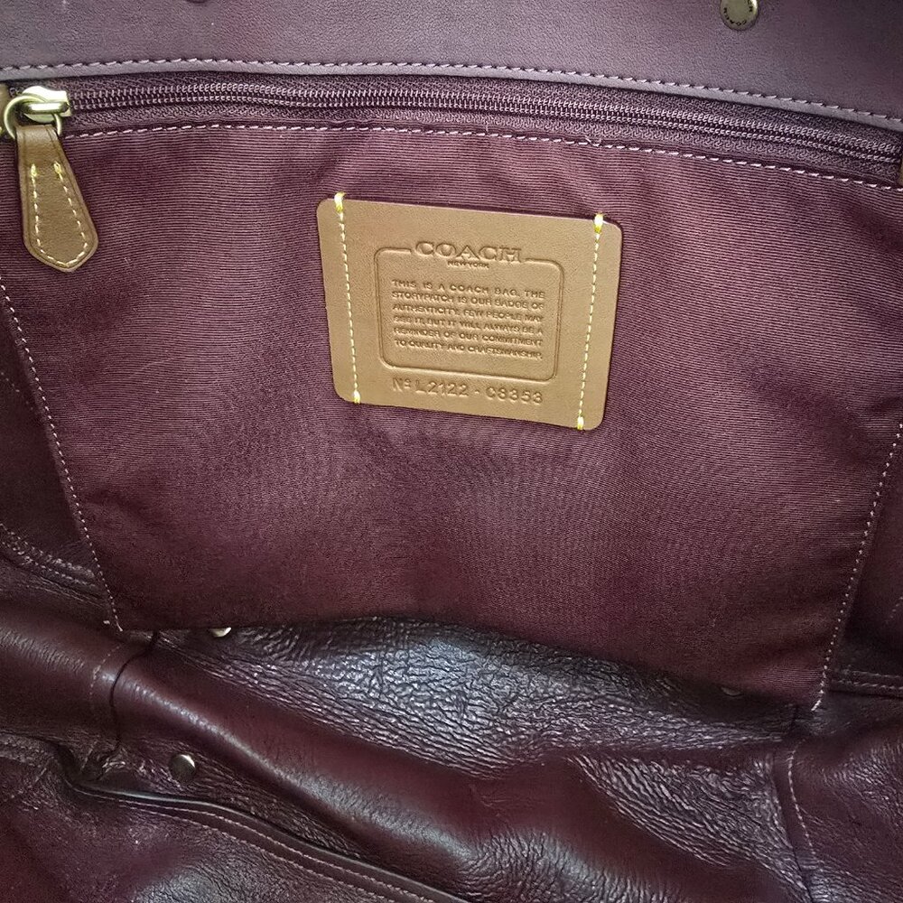 Coach Alana Saddle Brown Tote - Picture 4 of 14